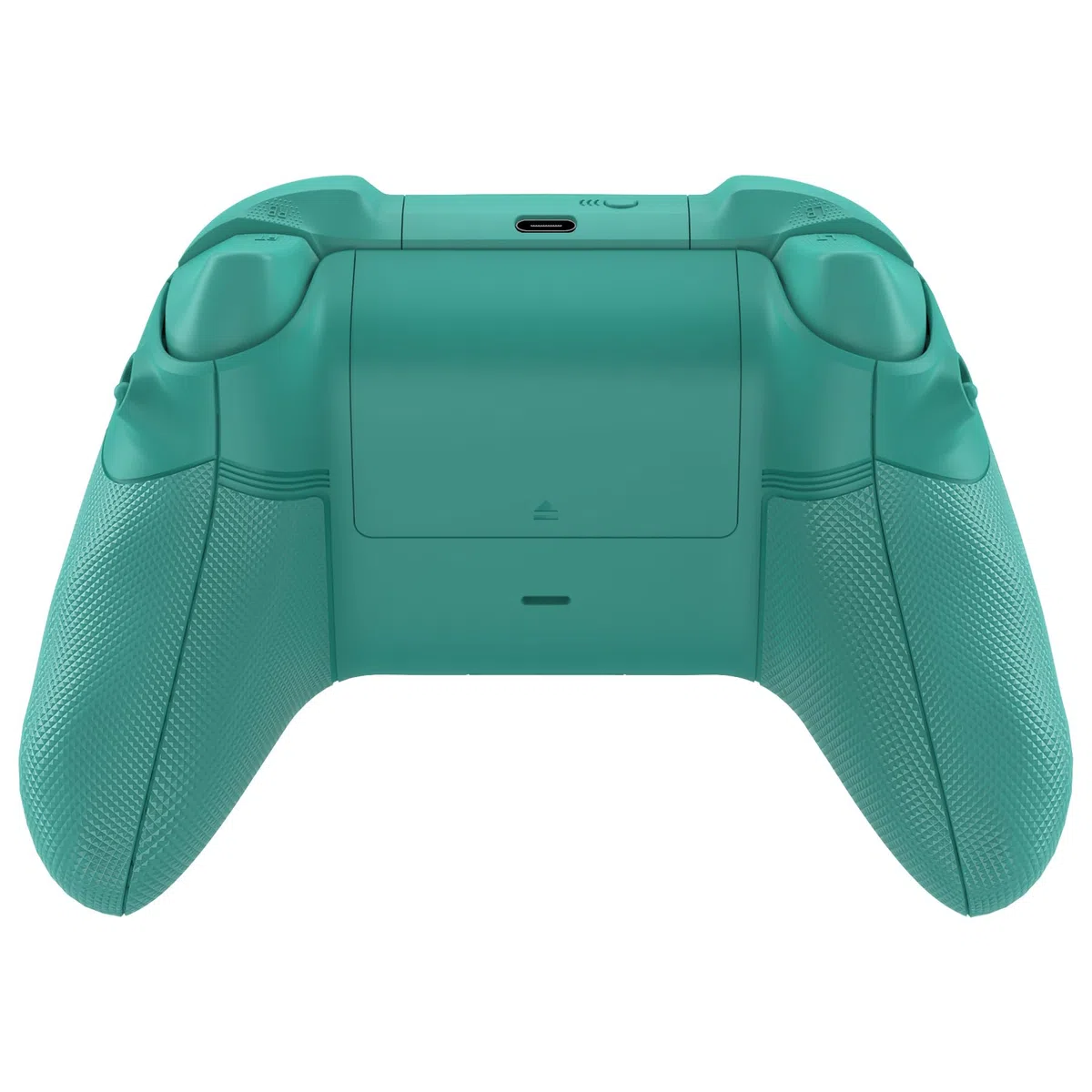 eXtremeRate Custodia Tasti Ricambio per Xbox Series X S Controller,Cover Gomma Impugnatura Trigger Stop,ASR Versione Scocca Frontale Posteriore per Xbox Series S Joystick Model 1914-Verde Petrolio
