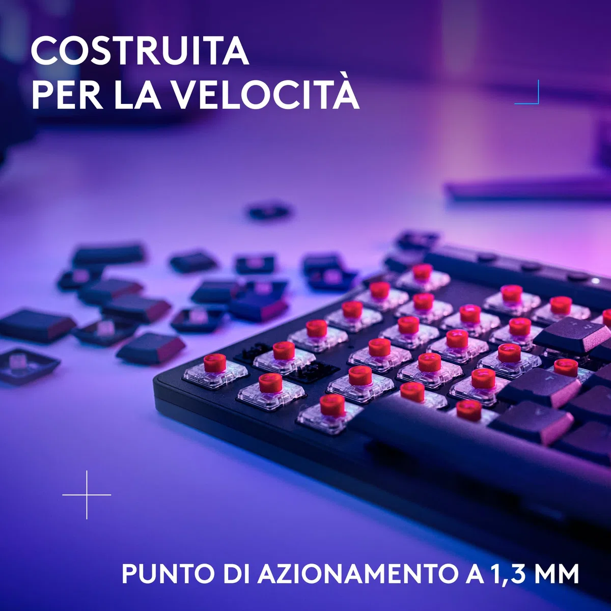 Logitech G G515 LIGHTSPEED TKL Tastiera gaming wireless, LIGHTSYNC RGB, switch meccanici Tactile, PBT, ITA QWERTY, Nero