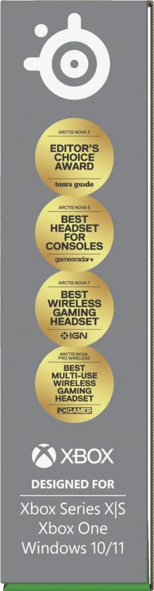 SteelSeries Arctis Nova 3X Cuffie da Gioco Wireless Multipiattaforma 2.4GHz/BT Bianco
