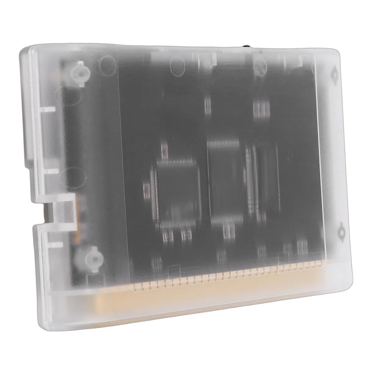 Gugxiom Cartuccia Multigiochi per Mega Drive, Cartuccia di Giochi retrò Super 4000 in 1 con Scheda di Memoria da 8 GB, Adatta per Console MD1/MD2/MD3/CD/X/32X (Bianco trasparente)