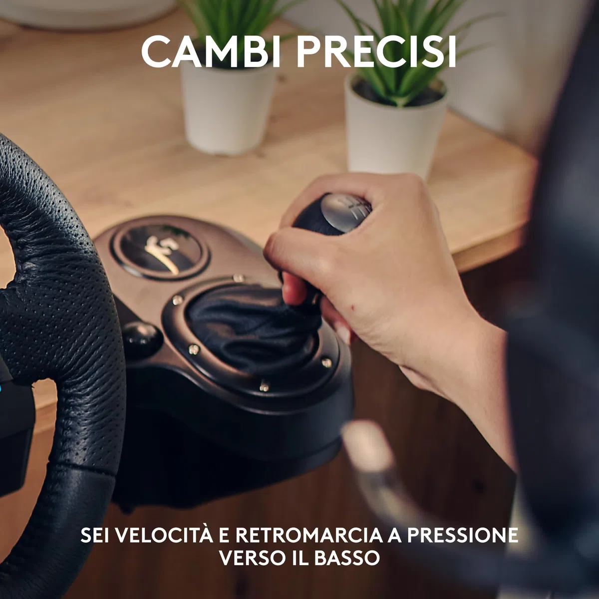 Logitech G G29 SE Driving Force volante e pedali da corsa ritorno di forza dinamico vera pelle PS5 PS4 PC Mac Nero