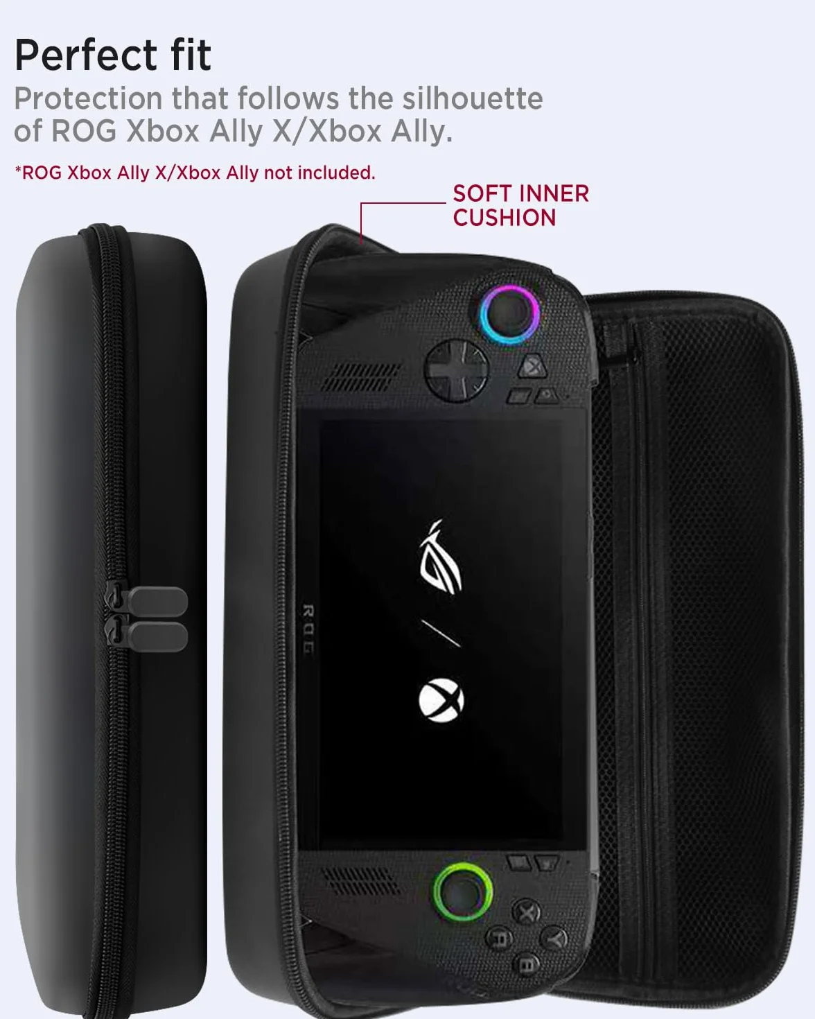 Miimall Custodia Protettiva per ROG Xbox Ally X, Cover Shockproof in Pelle PU, Nero