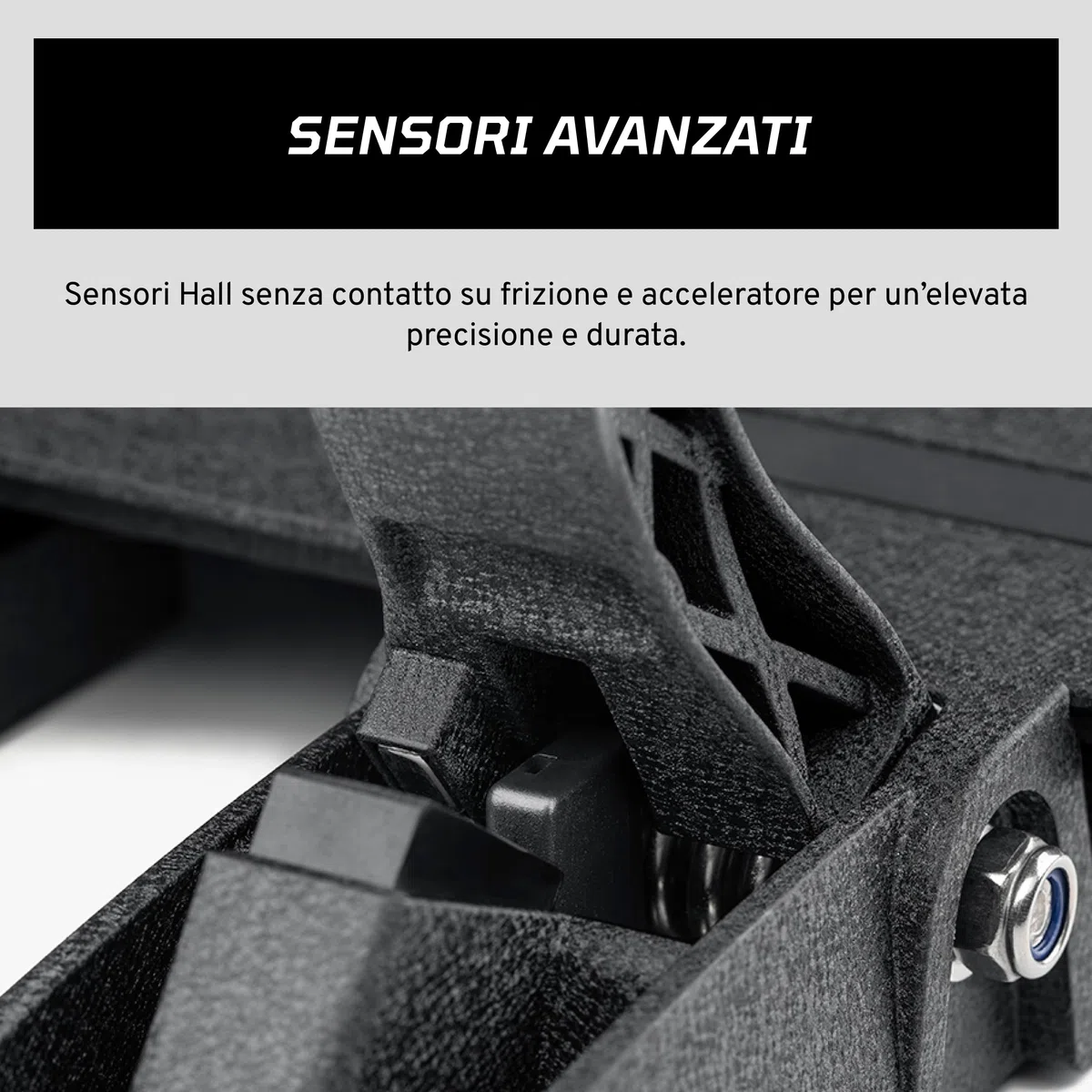 Fanatec CSL Elite Pedals V2 Set di 3 Pedali con Freno a Cella di Carico a Doppio Stadio Sensori ad Effetto Hall