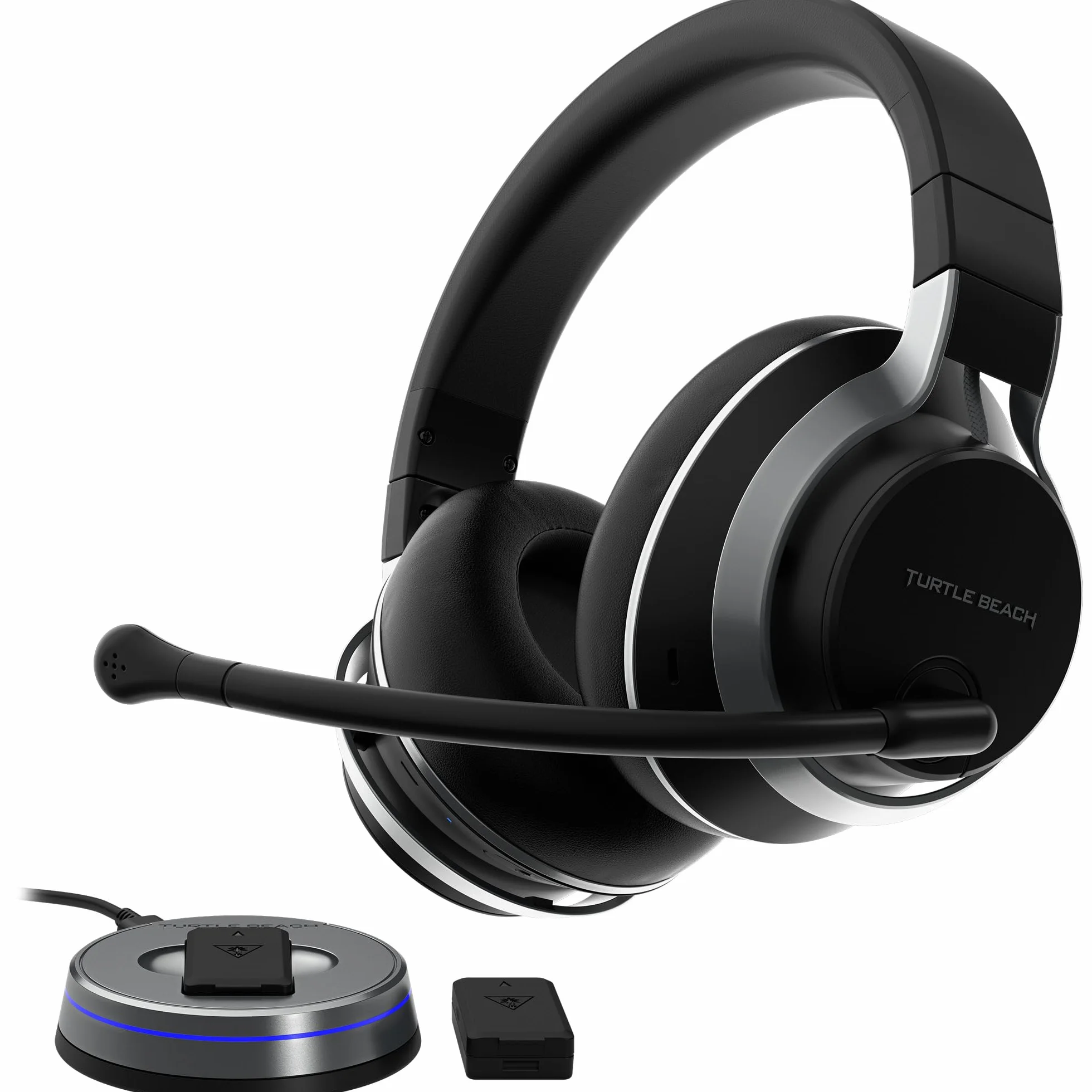 Turtle Beach Stealth Pro Cuffie da Gioco Bluetooth Senza fili Cancellazione Attiva del Rumore PS5 PS4 PC
