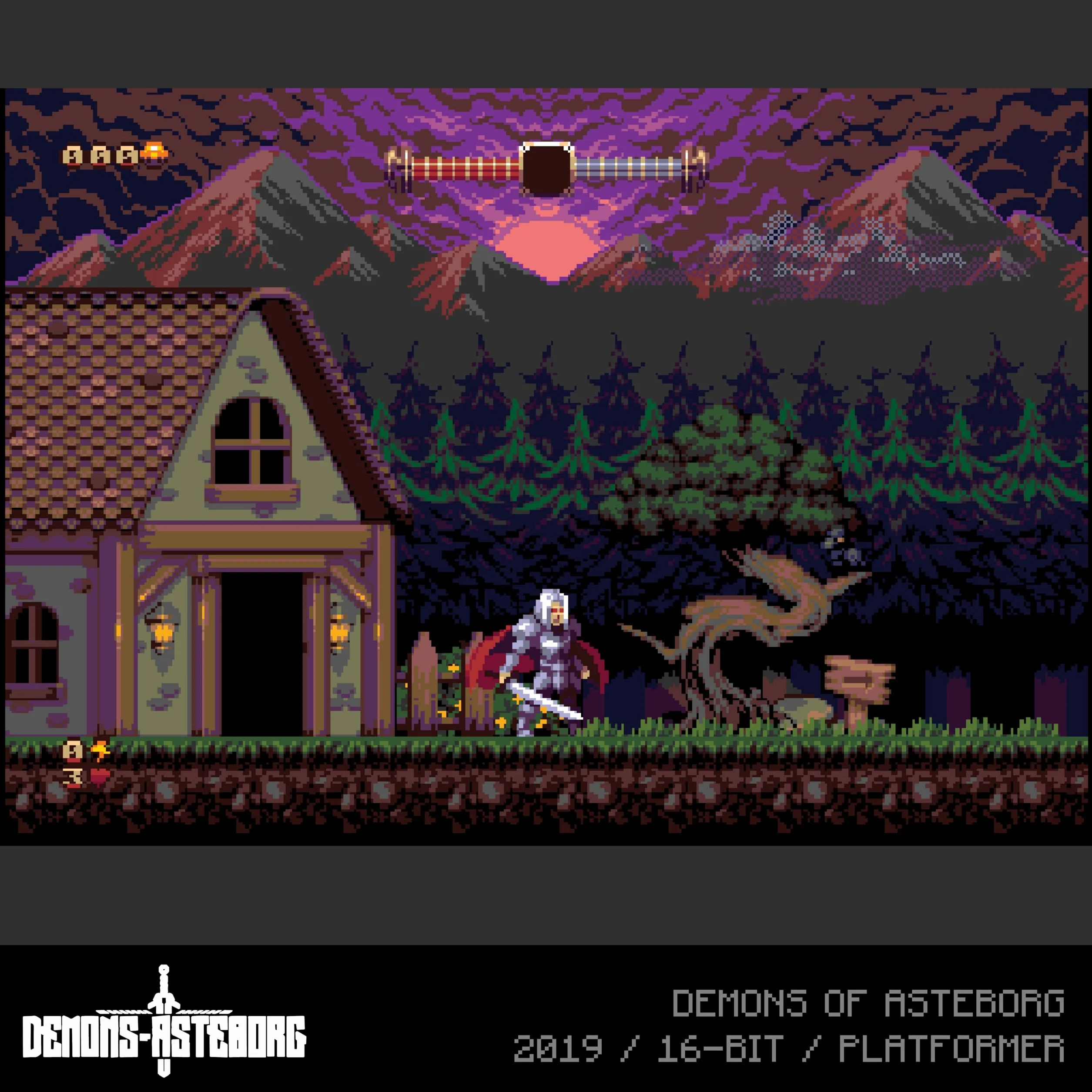 Evercade Demons of Asteborg and Astebros Dual Cartridge