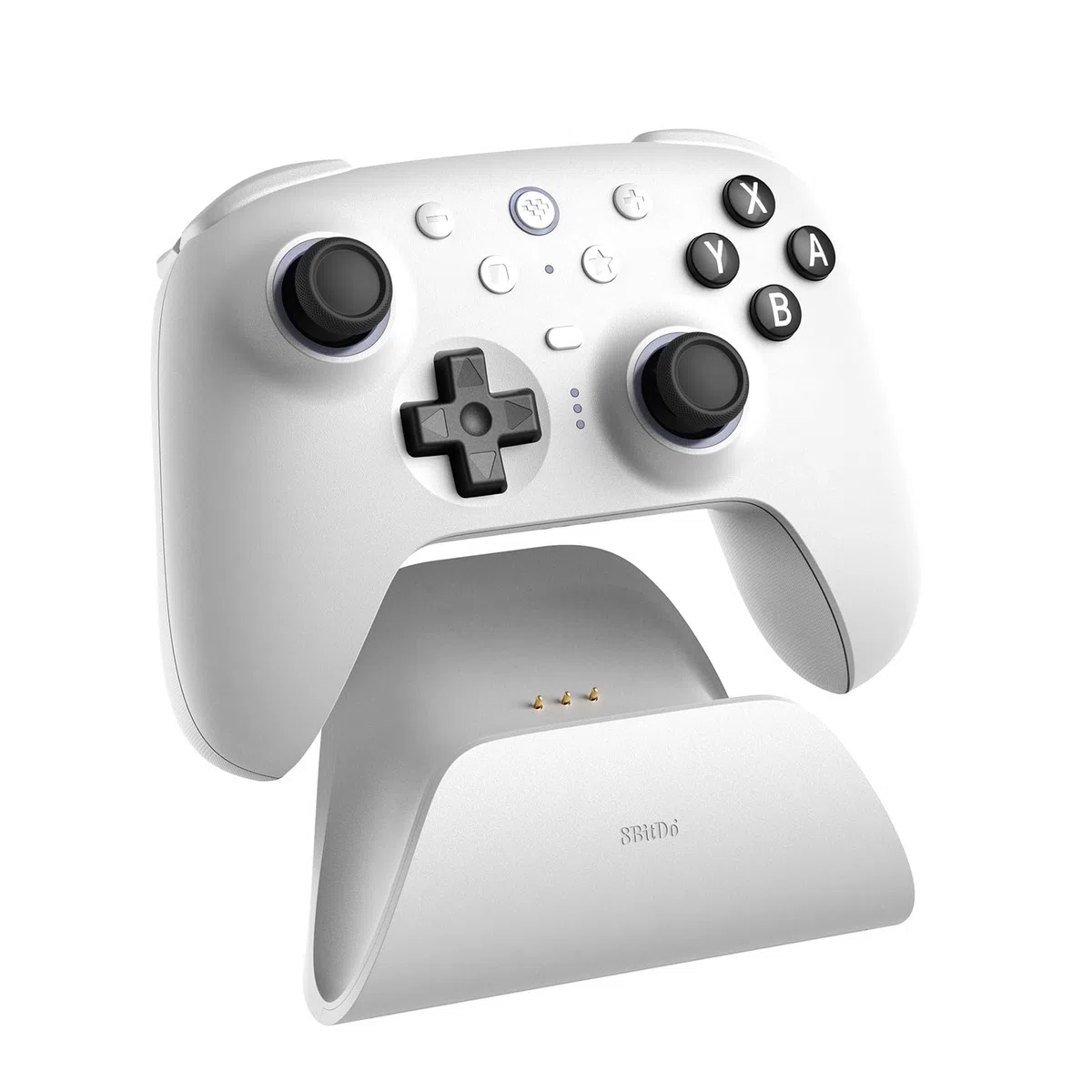 8BitDo Ultimate 2 Bluetooth Controller for Switch & Windows PC, TMR Joysticks, Hall Effect/Tactile Triggers, White