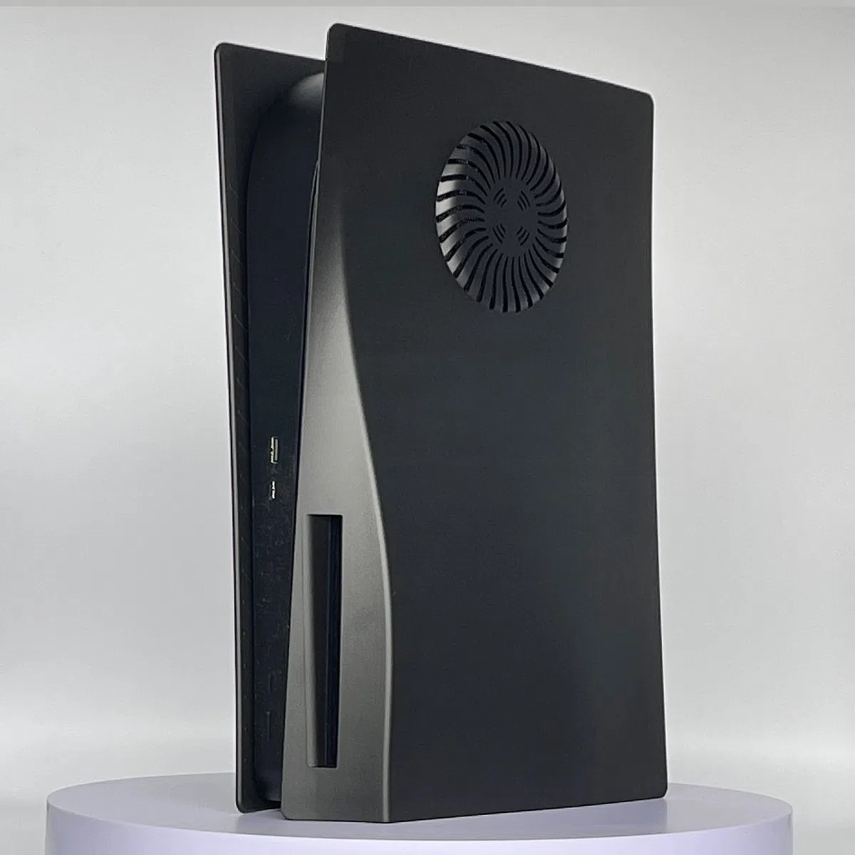 Dobewingdelou Placche con prese d'aria di raffreddamento e filtro antipolvere per edizione disco Piastra frontale Coperchio console Piastra laterale di ricambio Accessori ABS Nero
