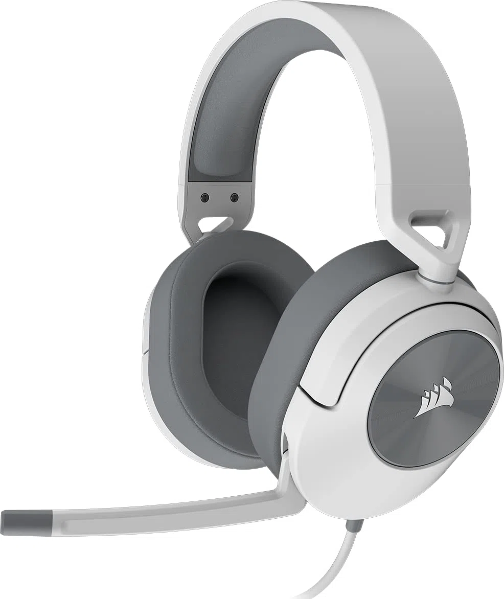 Corsair HS55 SURROUND Cuffie Gaming Cablate 7.1 Multipiattaforma Bianco