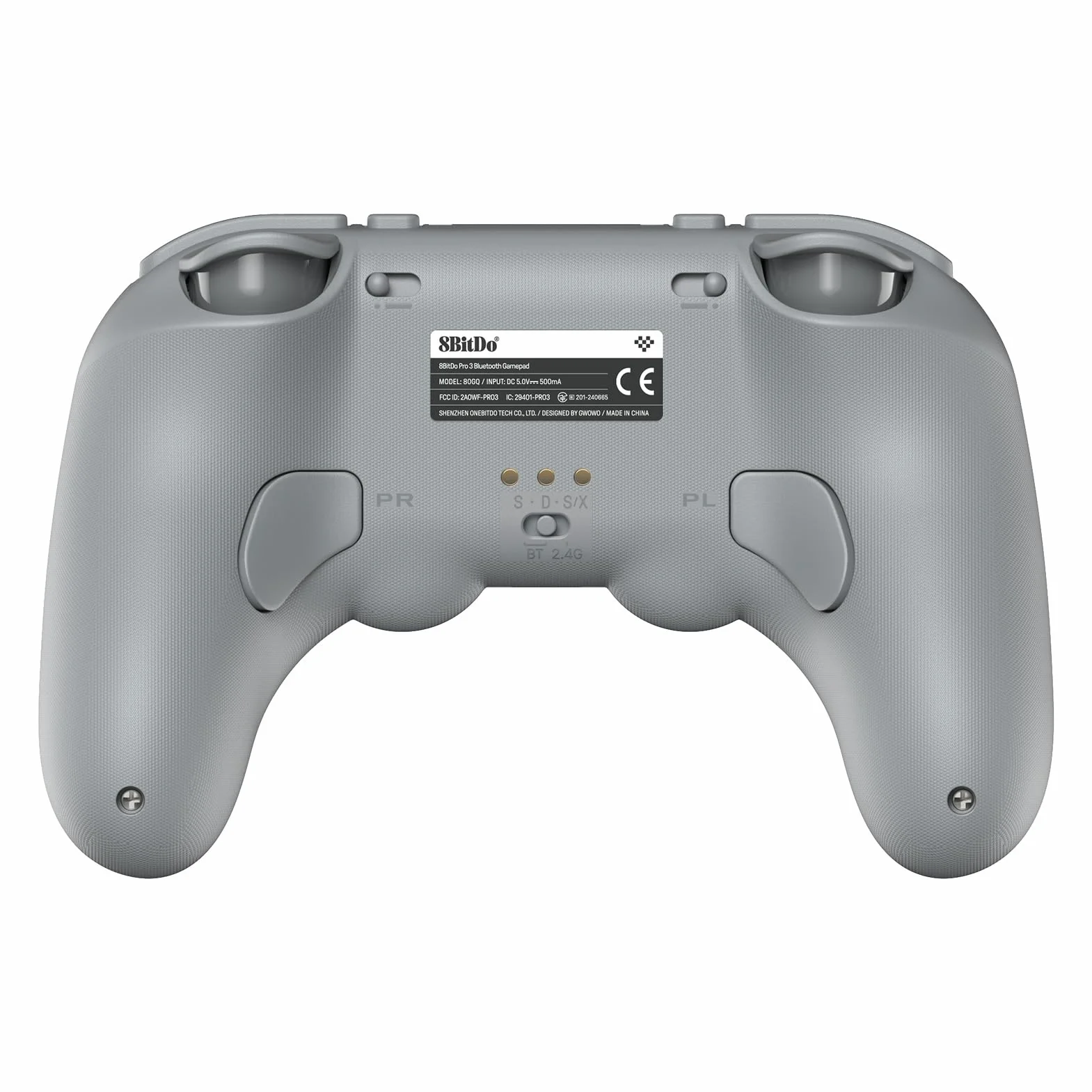 8BitDo Pro 3 Bluetooth Controller for Switch/Switch 2 – TMR Joysticks, Swappable ABXY Buttons, Pro Back Buttons, Charging Dock, Hall Effect Triggers, for Windows, Apple, SteamOS, Android - Gray