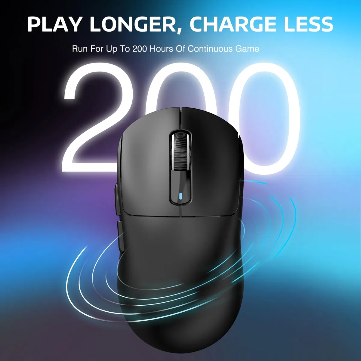 ATTACK SHARK X3 SUPERLIGHT Wireless Gaming Mouse 26000DPI PixArt PAW3395 49g Ultraleggero Nero