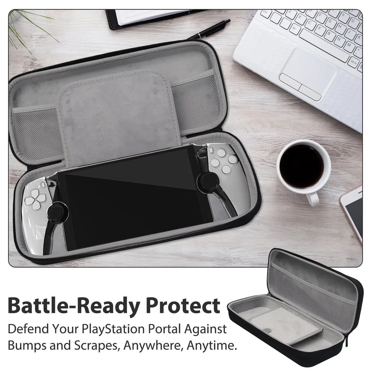 Custodia Rigida da Viaggio per PS Portal Nera, Custodia da Trasporto per Console PS5 Portal
