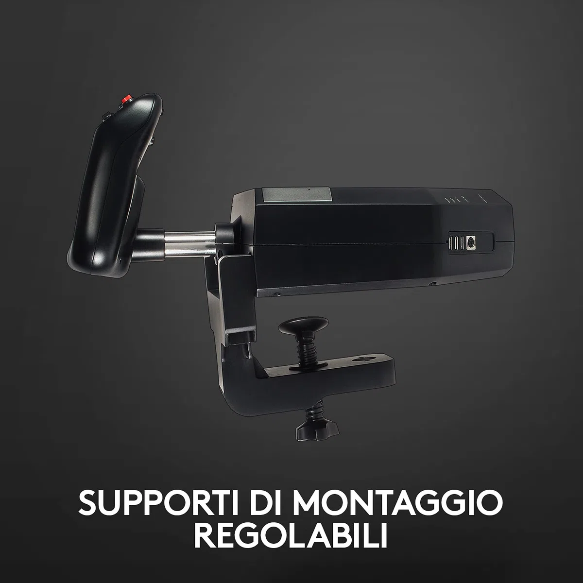 Logitech G Saitek Pro Flight Yoke System, Sistema Leva di Controllo di Volo, Quadrante ‎Acceleratore Per Simulazioni Professionali, Leva Stelo Acciaio, 75 Controlli Programmabili, ‎USB, PC - Nero