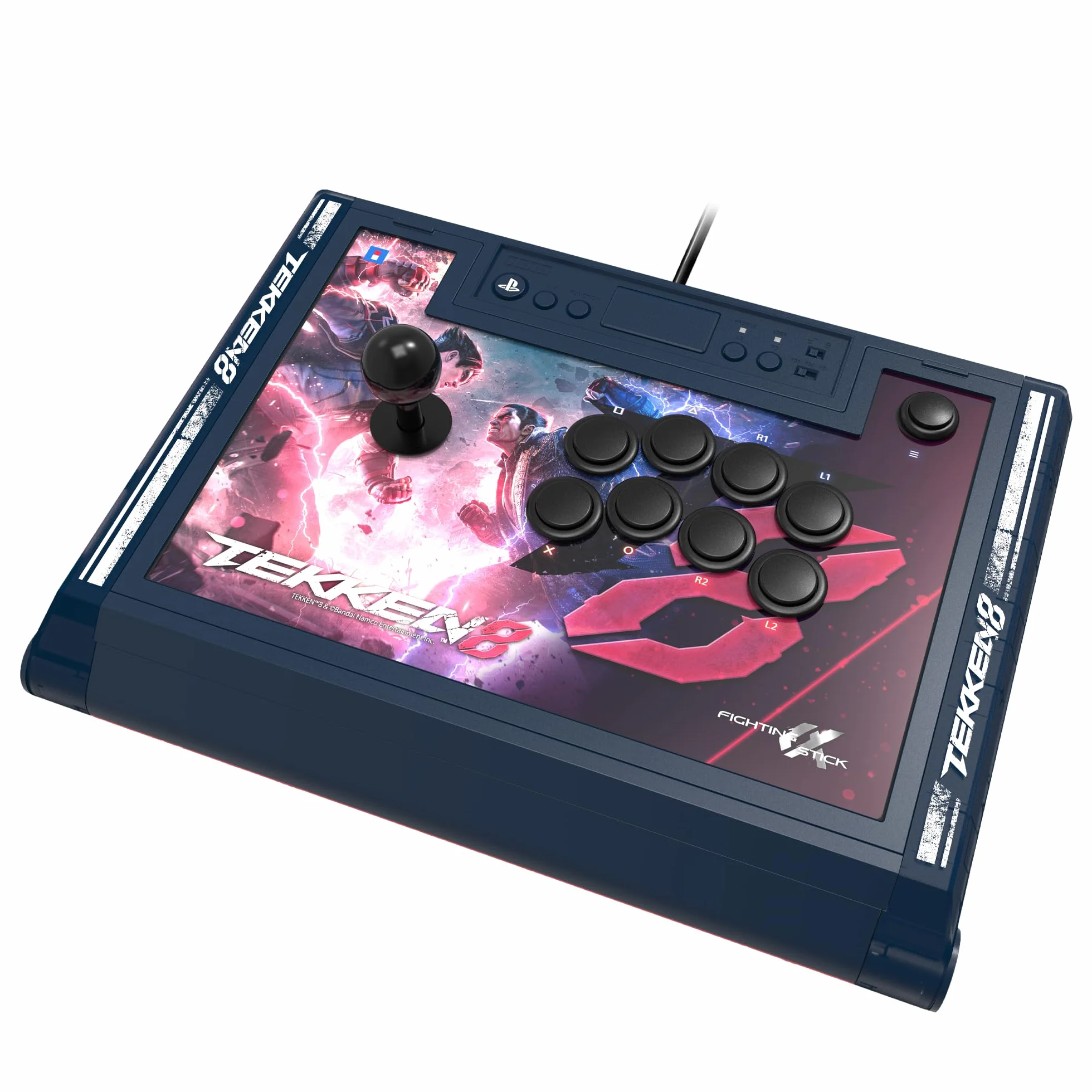 HORI Arcade da Competizione Personalizzabile Fighting Stick Alpha per Playstation 5 - PS5, PS4, PC - Edizione TEKKEN 8 - Licenza ufficiale Sony