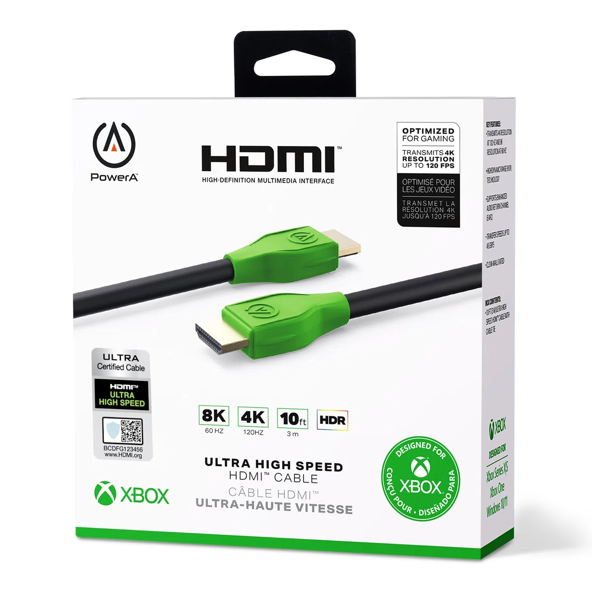 PowerA Cavo HDMI ad alta velocità per Xbox Series X|S, cavo, HDMI 2.1, Xbox, licenza ufficiale