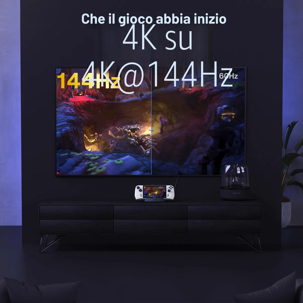 iVANKY 8-in-1 ROG Ally X Dock con HDMI 2.1 4K@144Hz, 3*USB-A 3.0, Carica USB-C da 100W, Ethernet da 1Gbps, Docking Station Compatibile con ASUS ROG Alloy X/Lenovo Legion go/Valve Steam Deck OLED