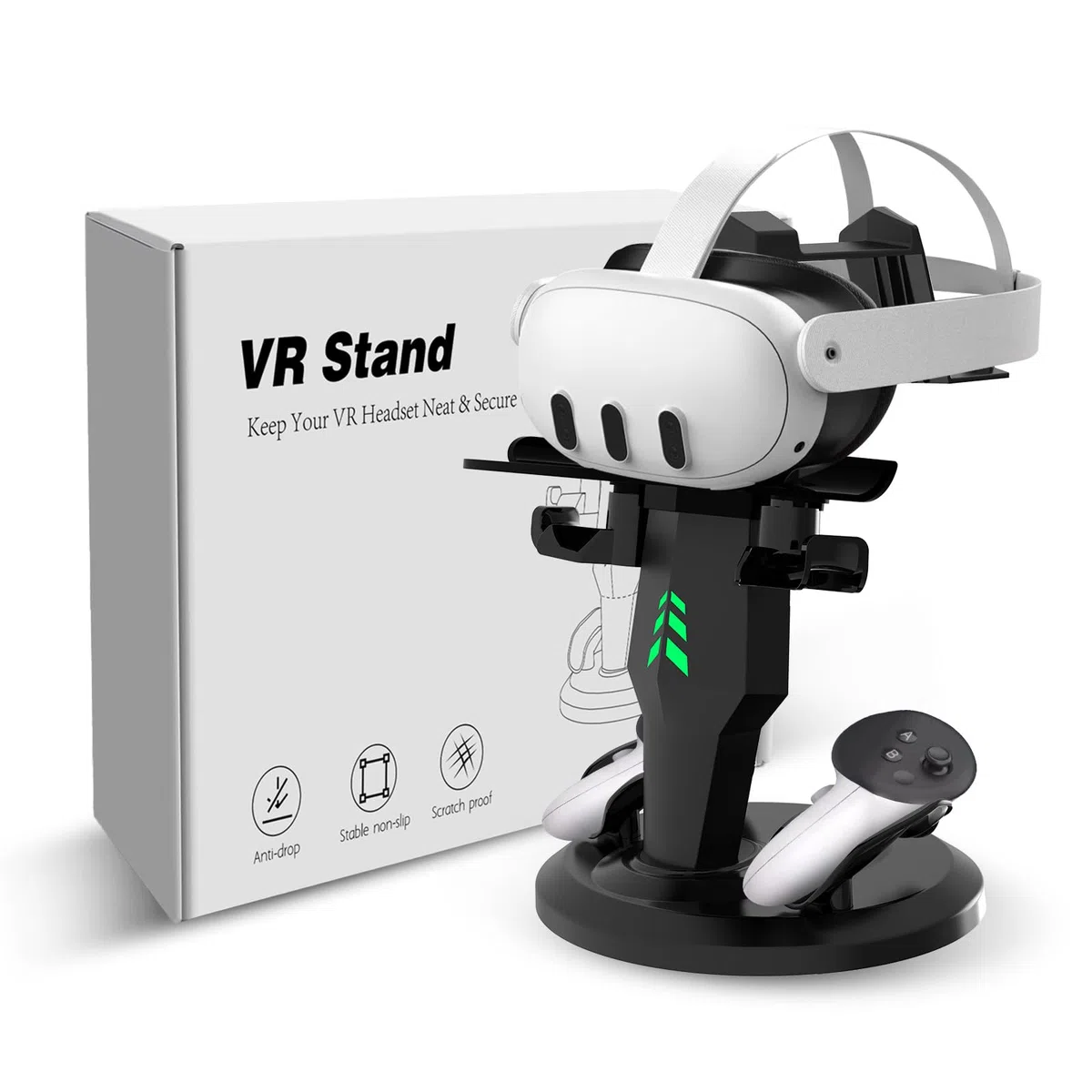 G-STORY Charging Dock for Meta Quest 3/Quest 3S/Quest 2 VR Headset and Controllers