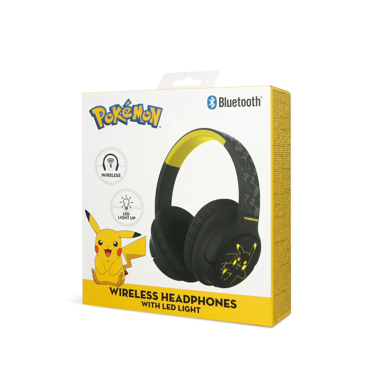 OTL Technologies Pokemon Pikachu Pieghevoli Cuffie Wireless con Luce LED