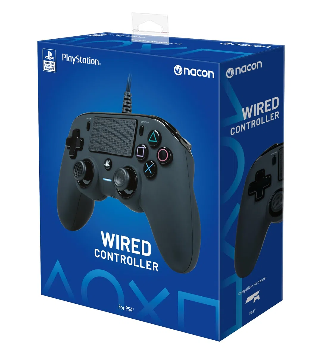 NACON Controller cablato per PlayStation 4 e PC, nero