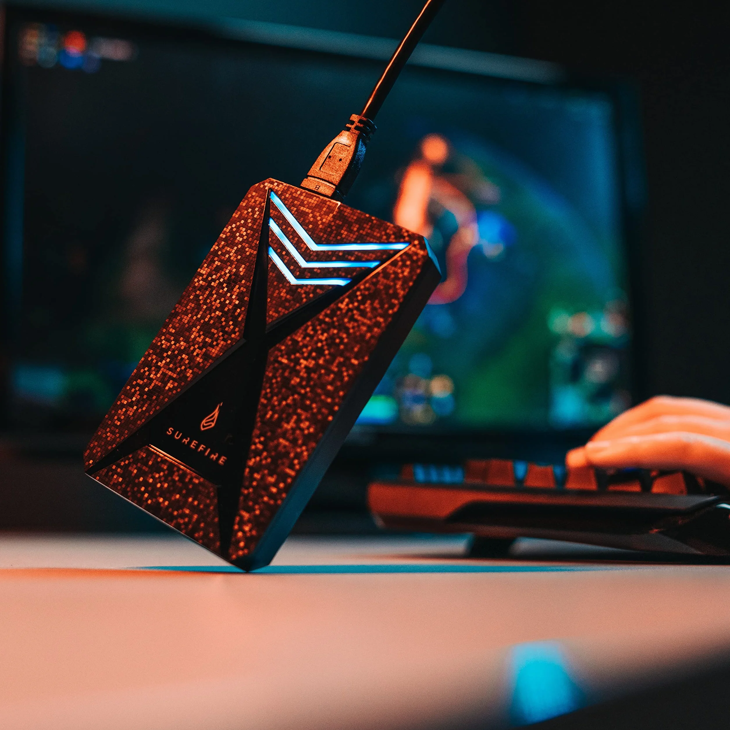 Disco rigido esterno HDD 2,5" 1TB USB-C RGB LED Gaming per PC Playstation Xbox
