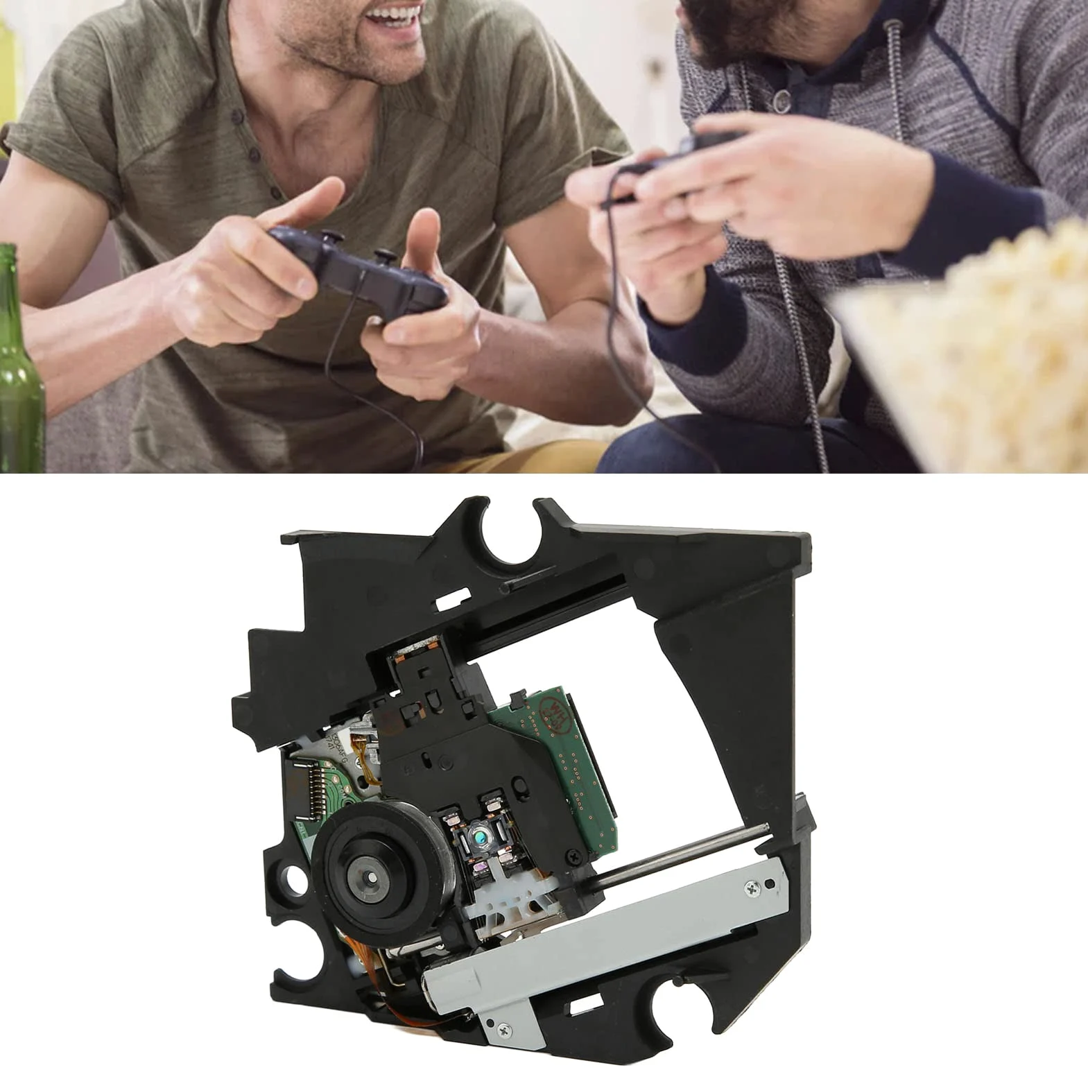 Parte di Ricambio a Console di Gioco, Parte di Ricambio 'obiettivo a Console di Gioco Testa 'obiettivo Ottico con Meccanismo a Ponte Adatto per KEM 497AAA