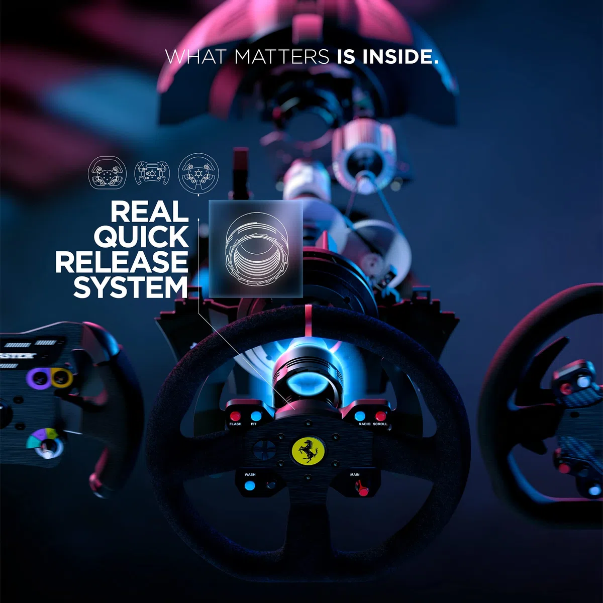 Thrustmaster T300 Ferrari Integral Racing Wheel Force Feedback Volante PS5 PS4 PC