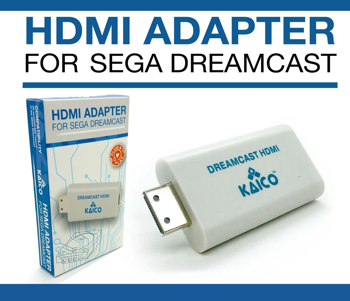 Kaico Sega Dreamcast - Adattatore HDMI Plug & Play per console - Supporta uscita DC VGA e RGBS - Cavo AV tutto in uno