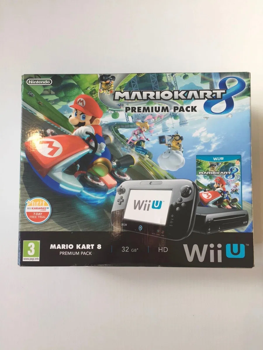 Nintendo Wii U + Mario Kart 8 Premium Pack con SW Pre-Installato [Bundle]