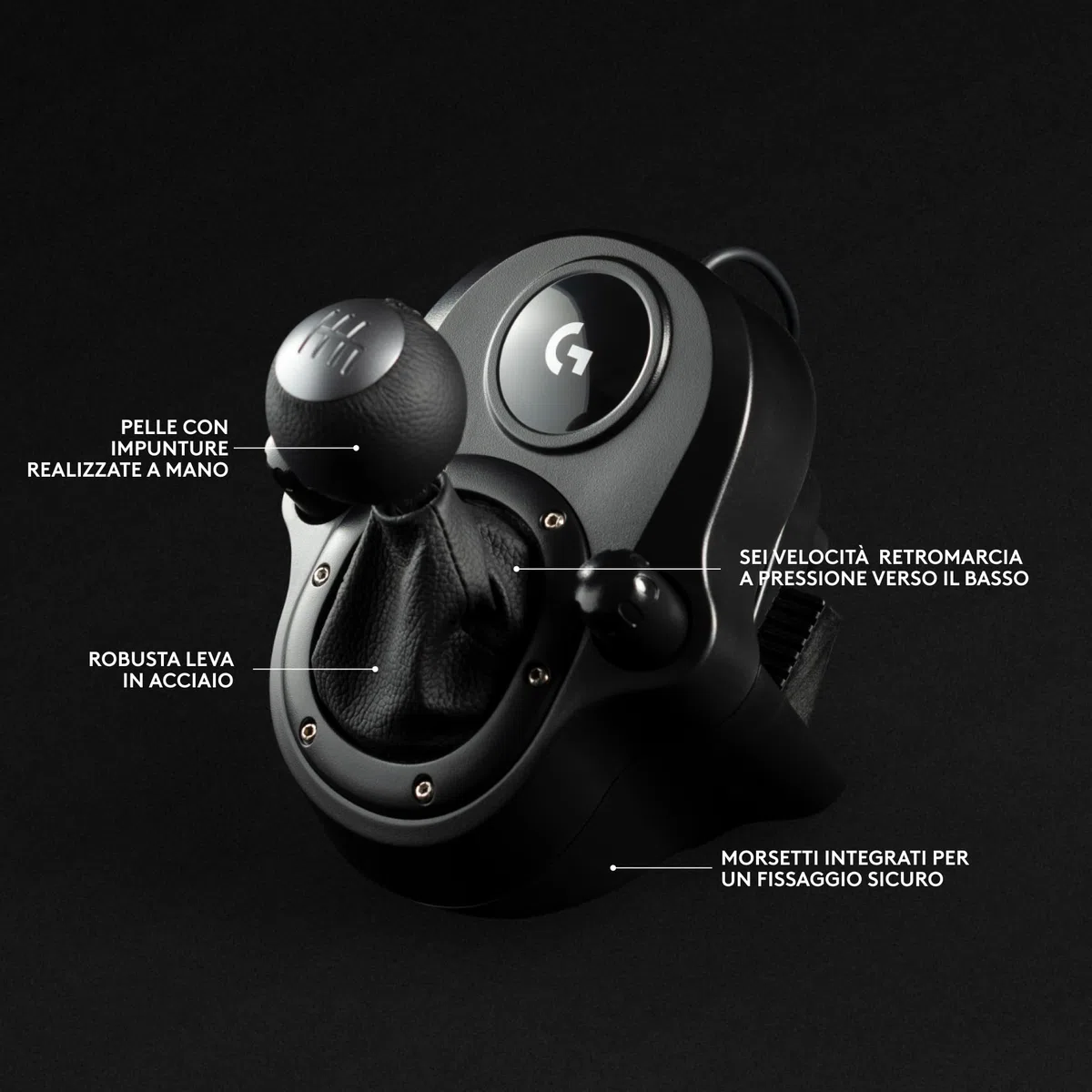 Logitech G G29 SE Driving Force volante e pedali da corsa ritorno di forza dinamico vera pelle PS5 PS4 PC Mac Nero