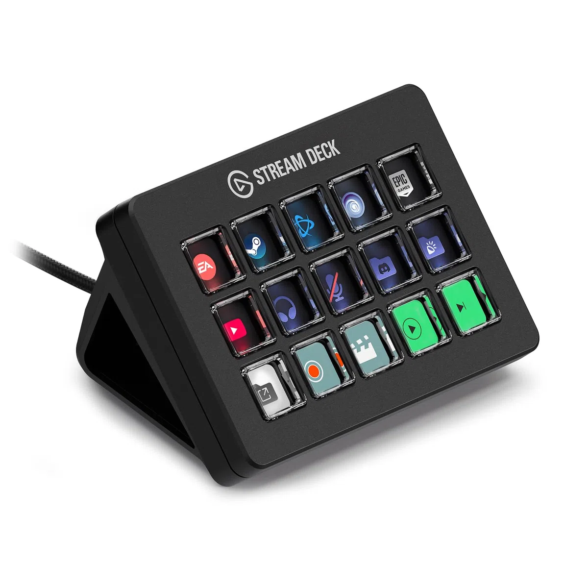 Elgato Stream Deck Scissor Keys Controller flusso lavoro tasti macro personalizzabili OBS Twitch Discord Windows 10 macOS 13