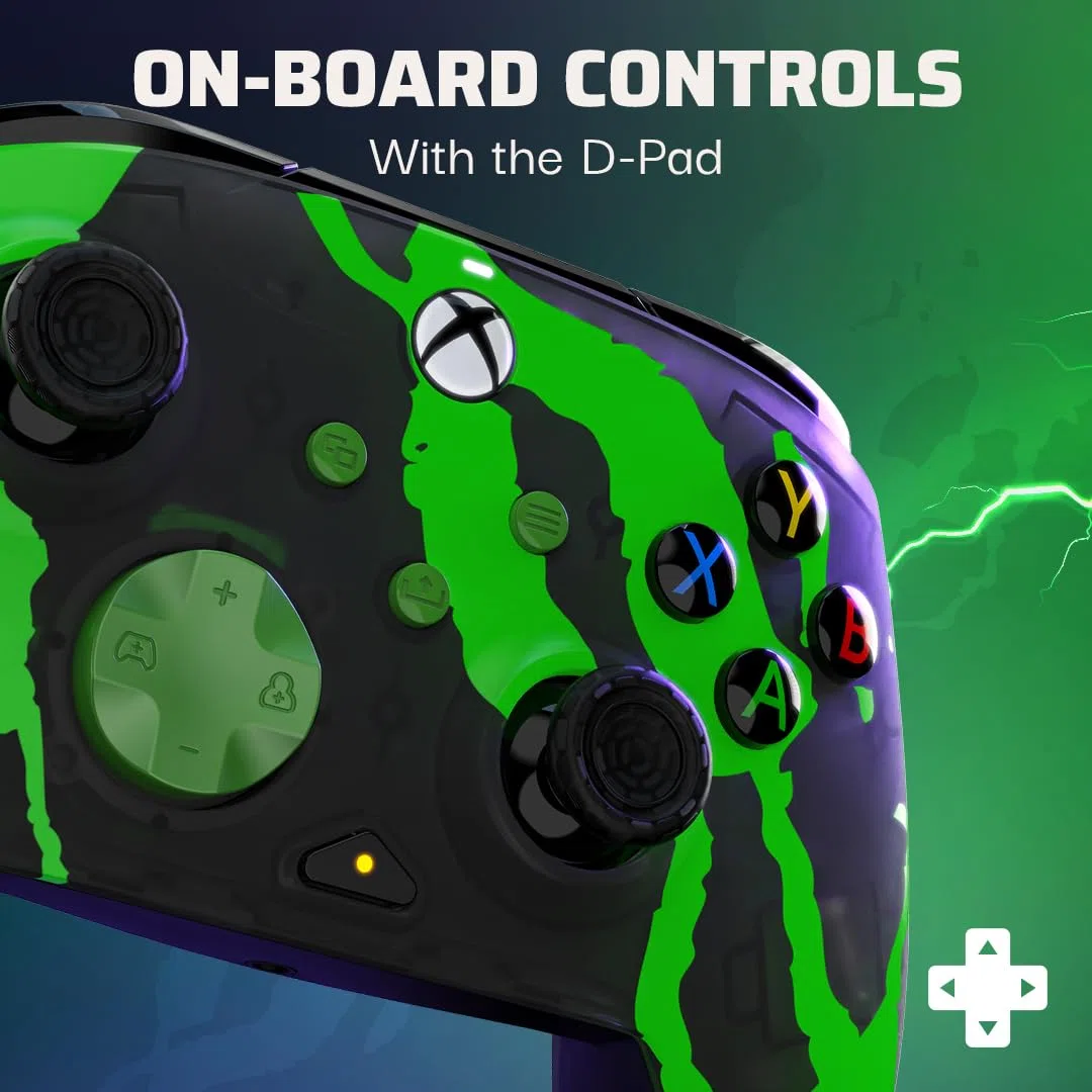 PDP Xbox REMATCH GLOW Wired controller - Jolt Green