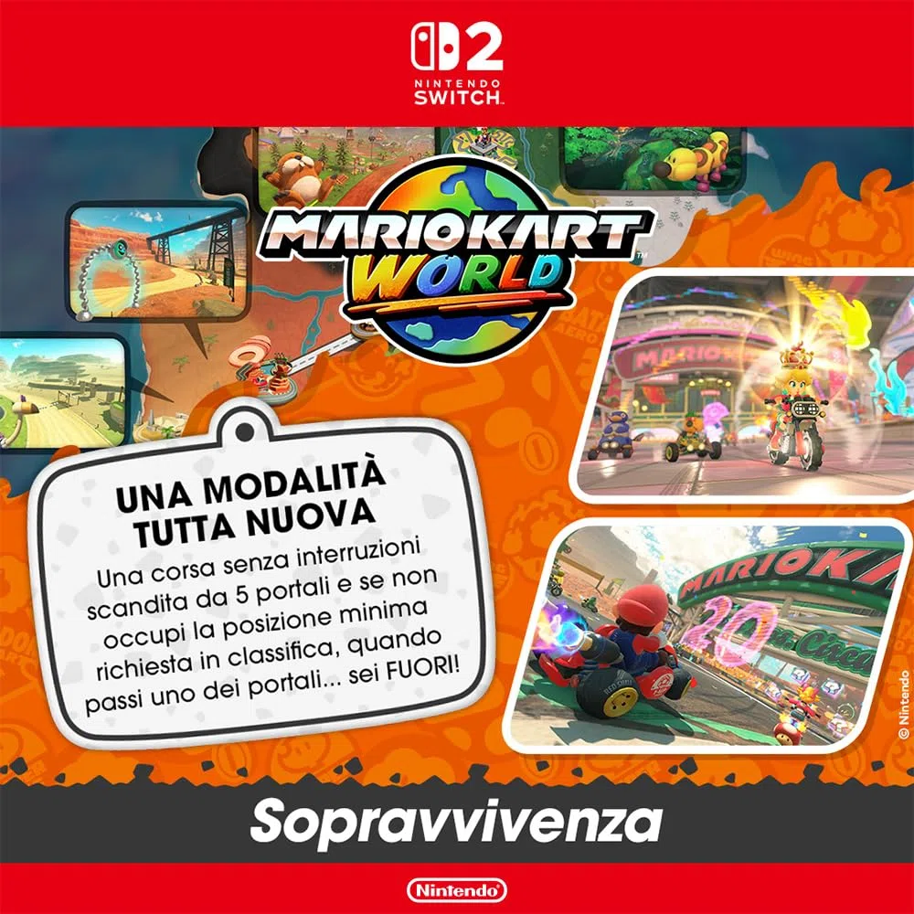 Mario Kart World Nintendo Switch 2 Ed. Italiana Scheda