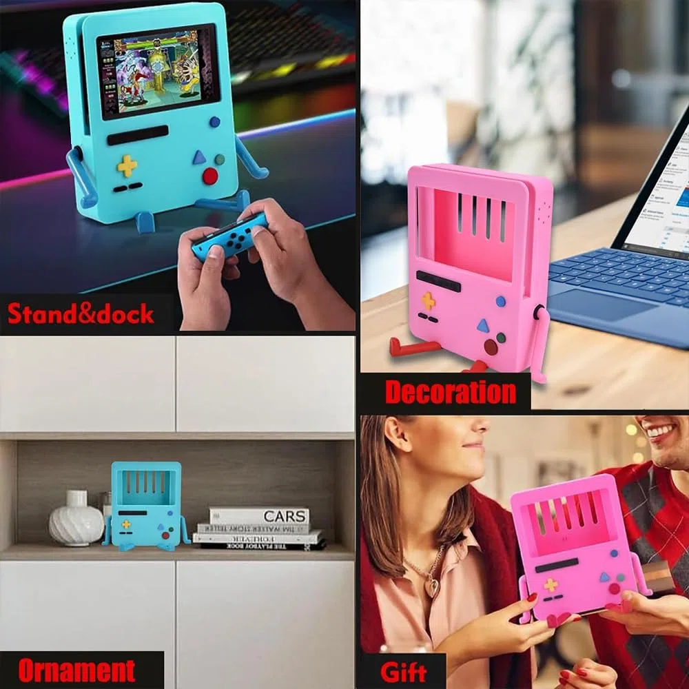 Cartoon Cute Switch Games Custodia Rigida Protettiva per Switch Console Controlle Console di Gioco Cover Protettiva per Switch Accessorio per Supporto per Videogioco Portatile Rosa