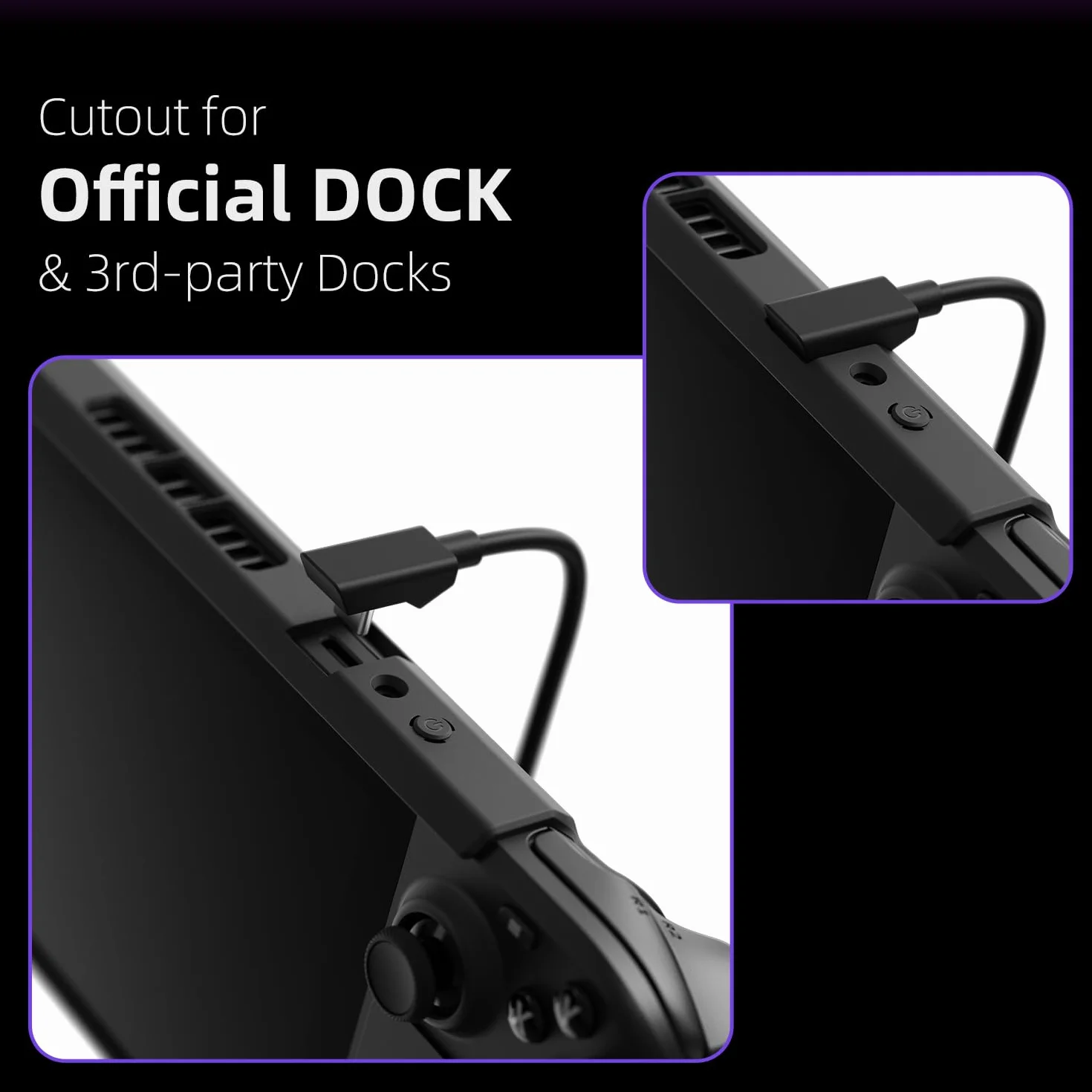Skull & Co. GripCase SD Bundle for Steam Deck/OLED: A Soft Protective Case with Textured Grips Full Protection and Stand, Shock-Absorption Non-Slip and Anti-Scratch Cover Design (with Carrying Case)