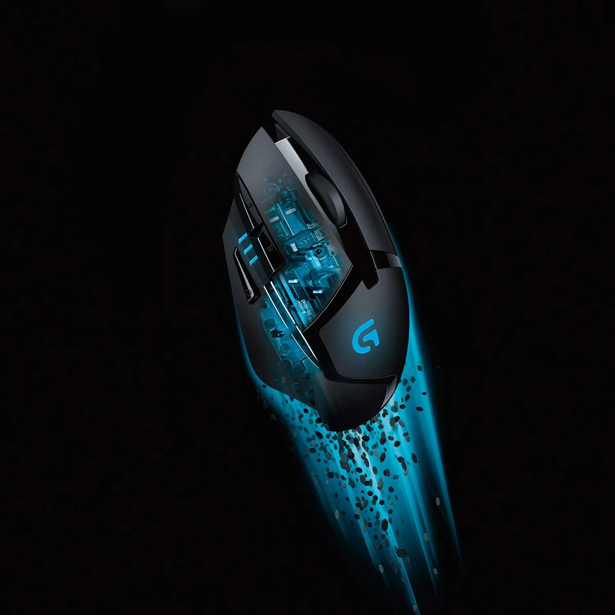 Logitech G G402 Hyperion Fury Gaming Mouse, 4000 DPI, 8 Programmable Buttons, Lightweight Design, PC/Mac, Nero