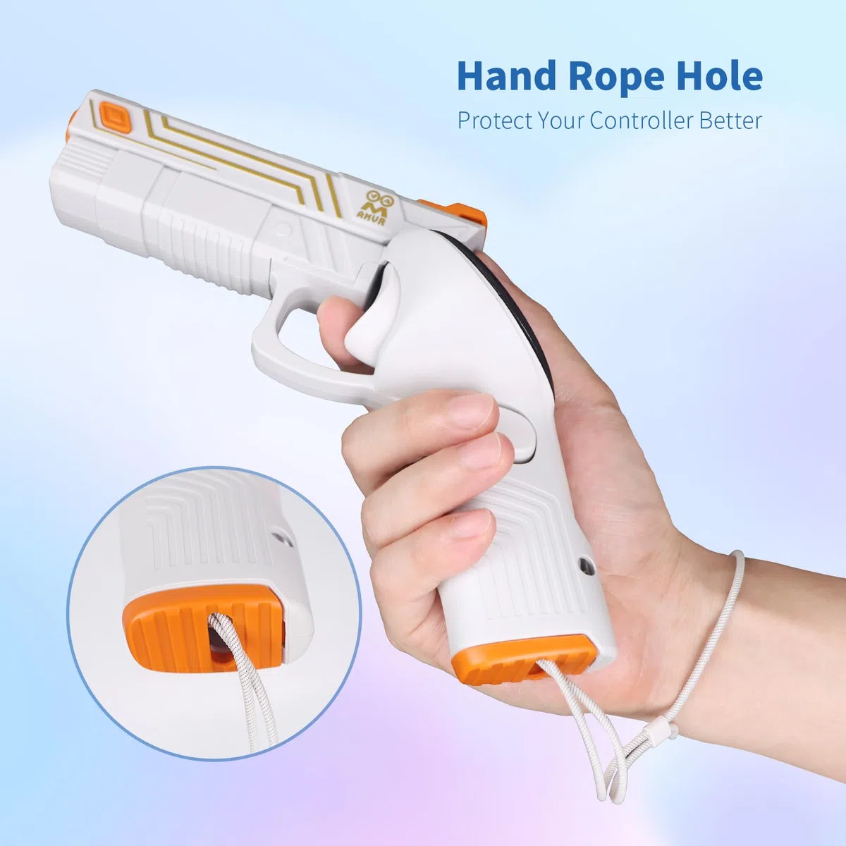 AMVR VR Attacco G-un stick compatibile con Meta Oculus Quest 3 impugnatura ponderata P-istoI per FPS