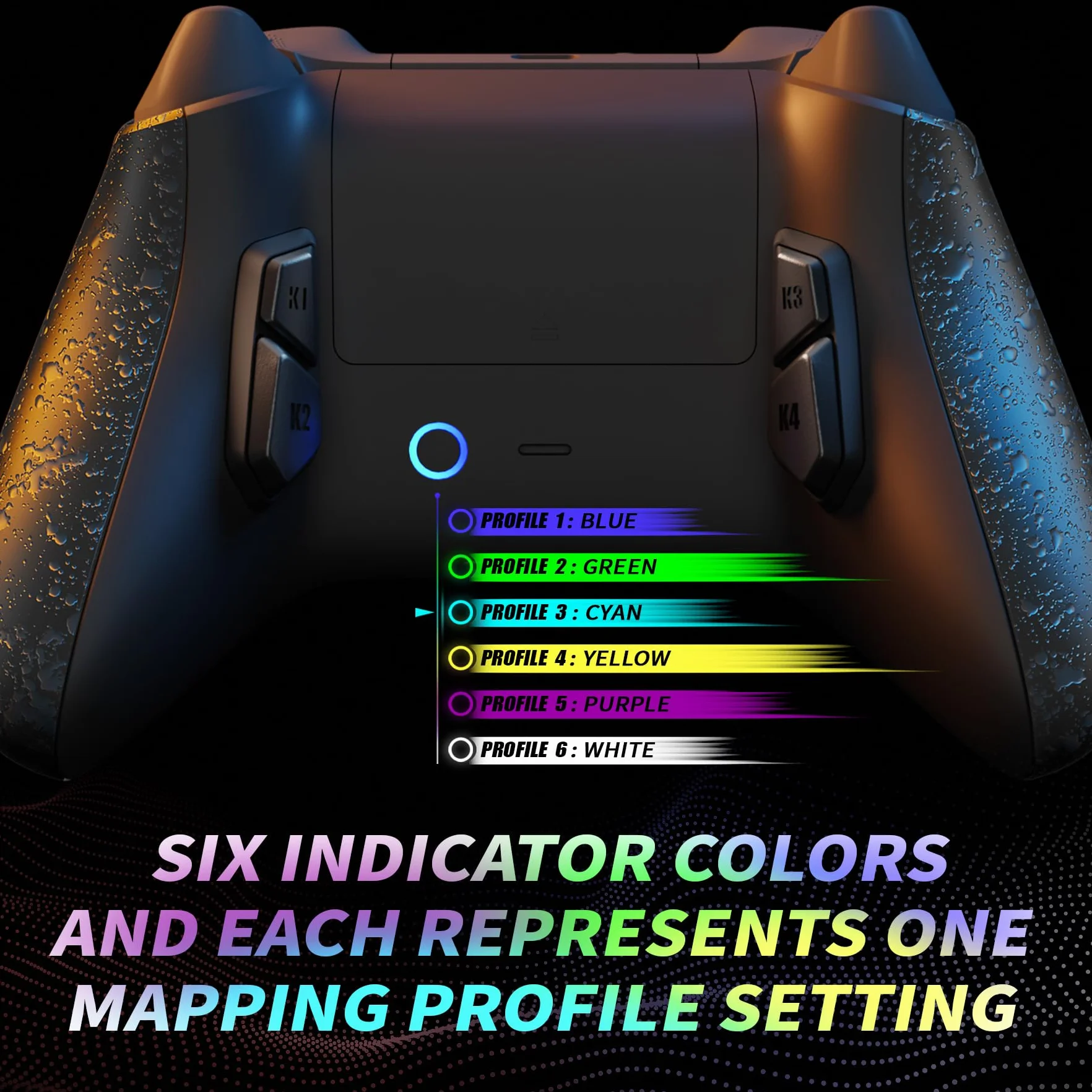 eXtremeRate VICTOR X Remap Kit do kontrolera Xbox Series X S, 6 profili, czarne antypoślizgowe