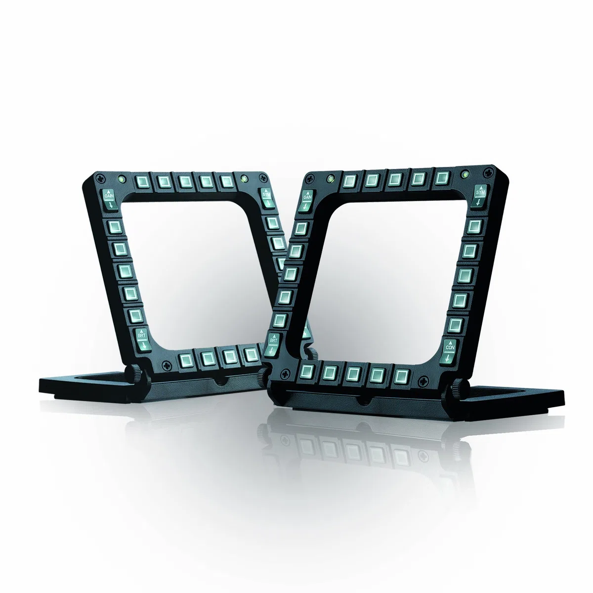 Thrustmaster MFD Cougar Set – Set di 2 Pannelli Cockpit per Simulatori di Volo, Tasti Programmabili e Display Multifunzionali per PC, Perfetto per Appassionati e Professionisti