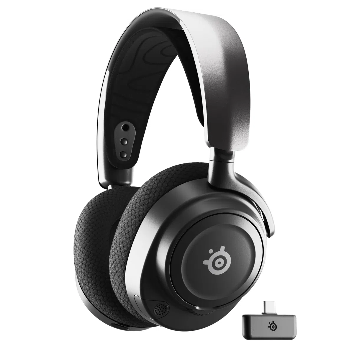 SteelSeries Arctis Nova 7 Cuffia da gaming wireless multipiattaforma 2.4GHz Bluetooth mixabile Driver magnetici neodimio Batteria 38h USB-C Mic ClearCast Gen2 AI PC PS5 VR Mobile