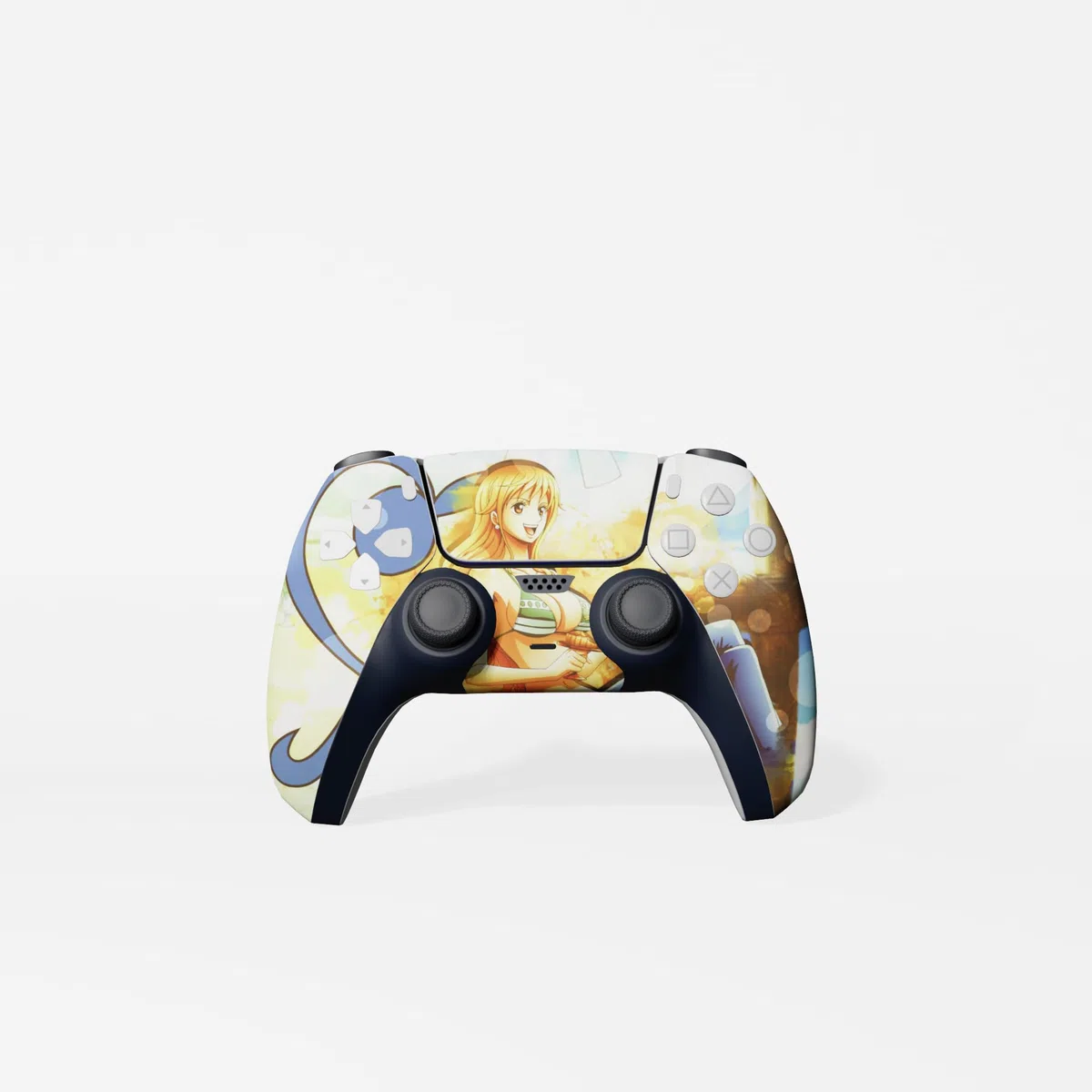 MaD Vision® Extra-Durable Skin Kit per PlayStation 5 (PS5) Disc | Set di Pellicole Adesive in Vinile Opaco per la Console e 2 Controller - per Anime|OnePiece Manga Design