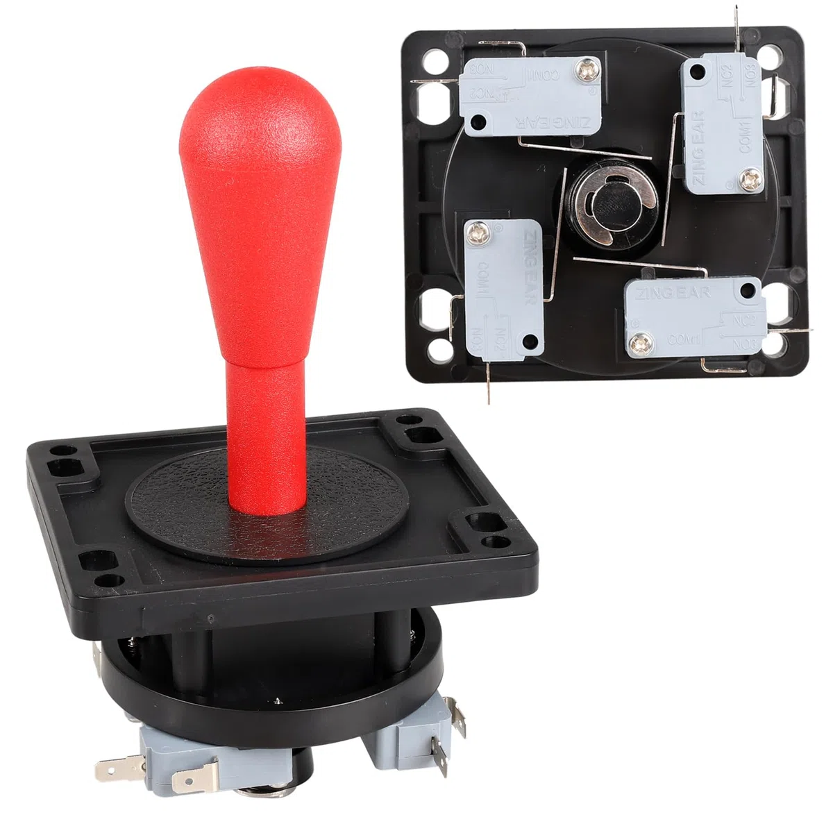 EG STARTS Arcade Game Parti Mame USB Cabinet USB Encoder to Arcade Joystick 18x Happ Arcade Push Button Kit Colore Blu + Rosso