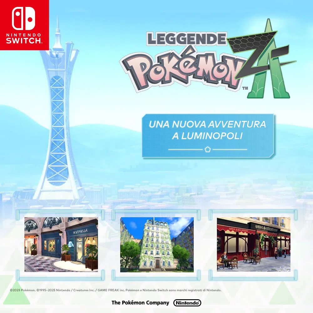 Pokémon Leggende: Z-A, Videogioco Nintendo Ed. Italiana Scheda