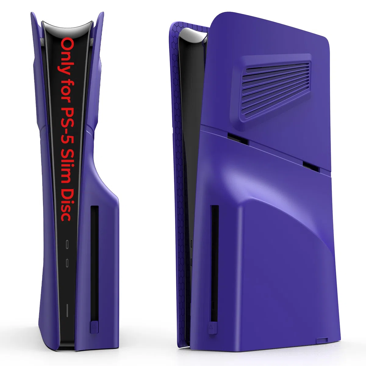 Faceplate for PS-5 SIim Disc Edition, innoAura Cover per PS-5 Slim con prese d'aria di raffreddamento, antigraffio e antipolvere, piastre sottili PS-5 Slim, guscio di ricambio in ABS di alta qualità