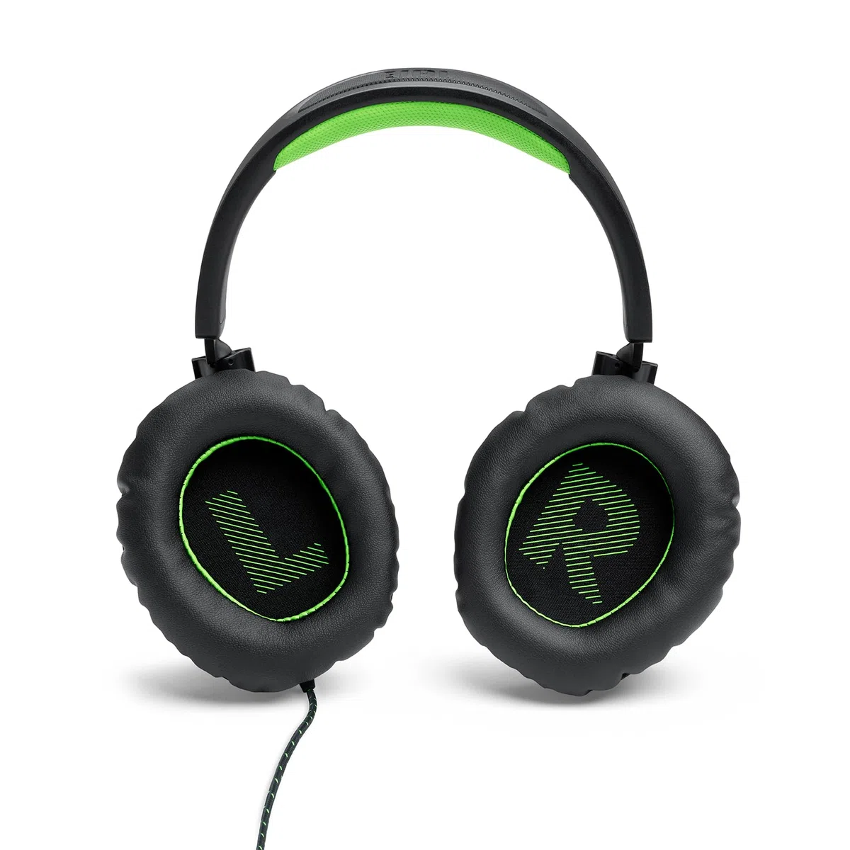 JBL Quantum 100X Cuffie Gaming Over-Ear con Microfono Boom Rimovibile per Xbox, Nero e Verde