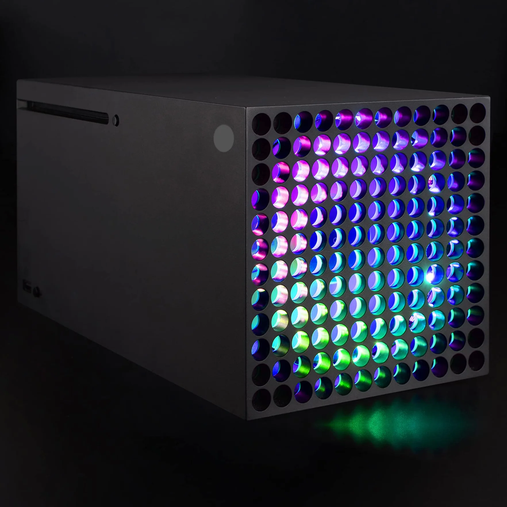 eXtremeRate RGB LED Striscia Luminosa Accessori per Xbox Series X Console Ventola con Telecomando 7 Colori 39 Effetti