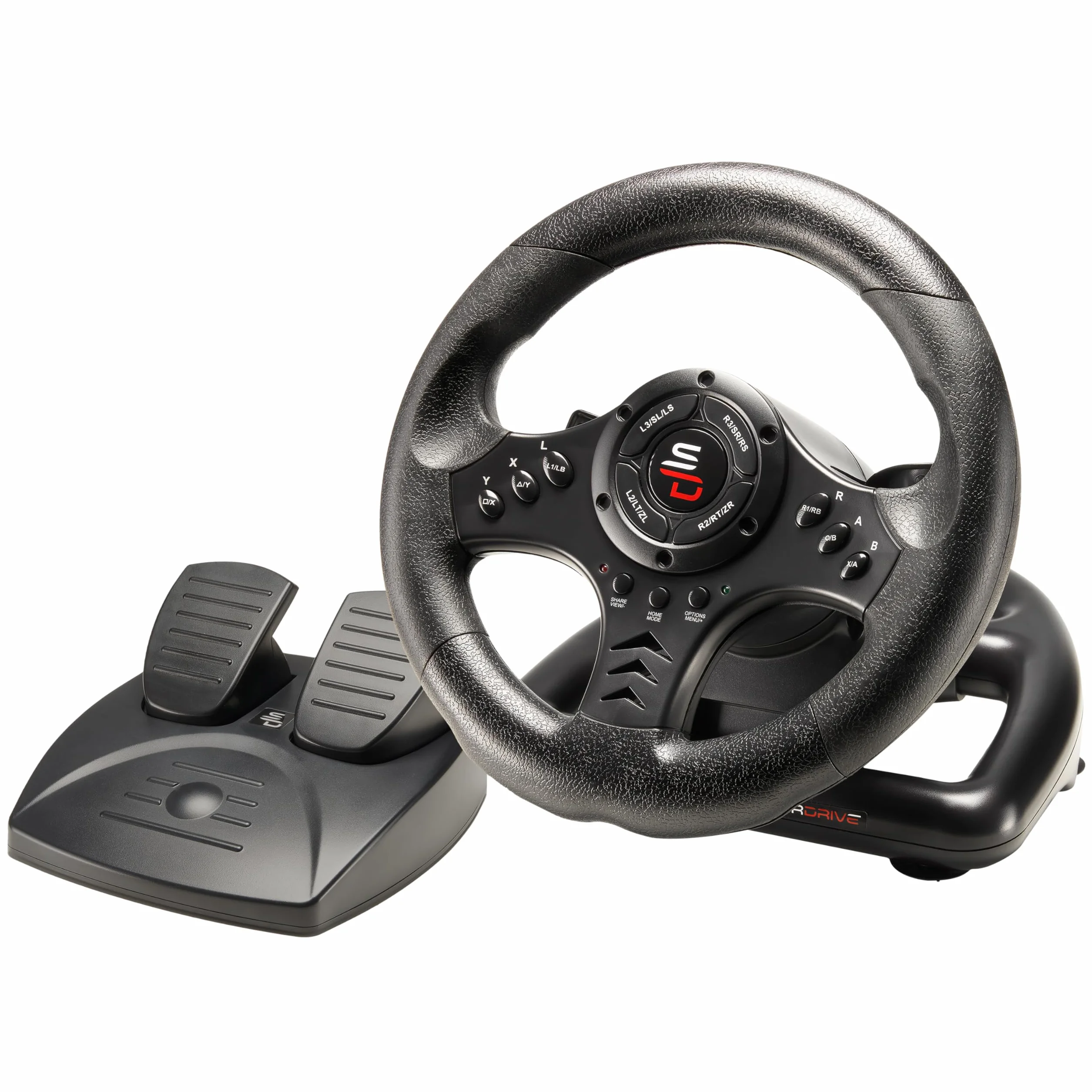 Superdrive, Sv450 Racing Wheel con Pedali, Shift & Vibration, Xbox X/Series, Switch, PS4, Xbox One, PC