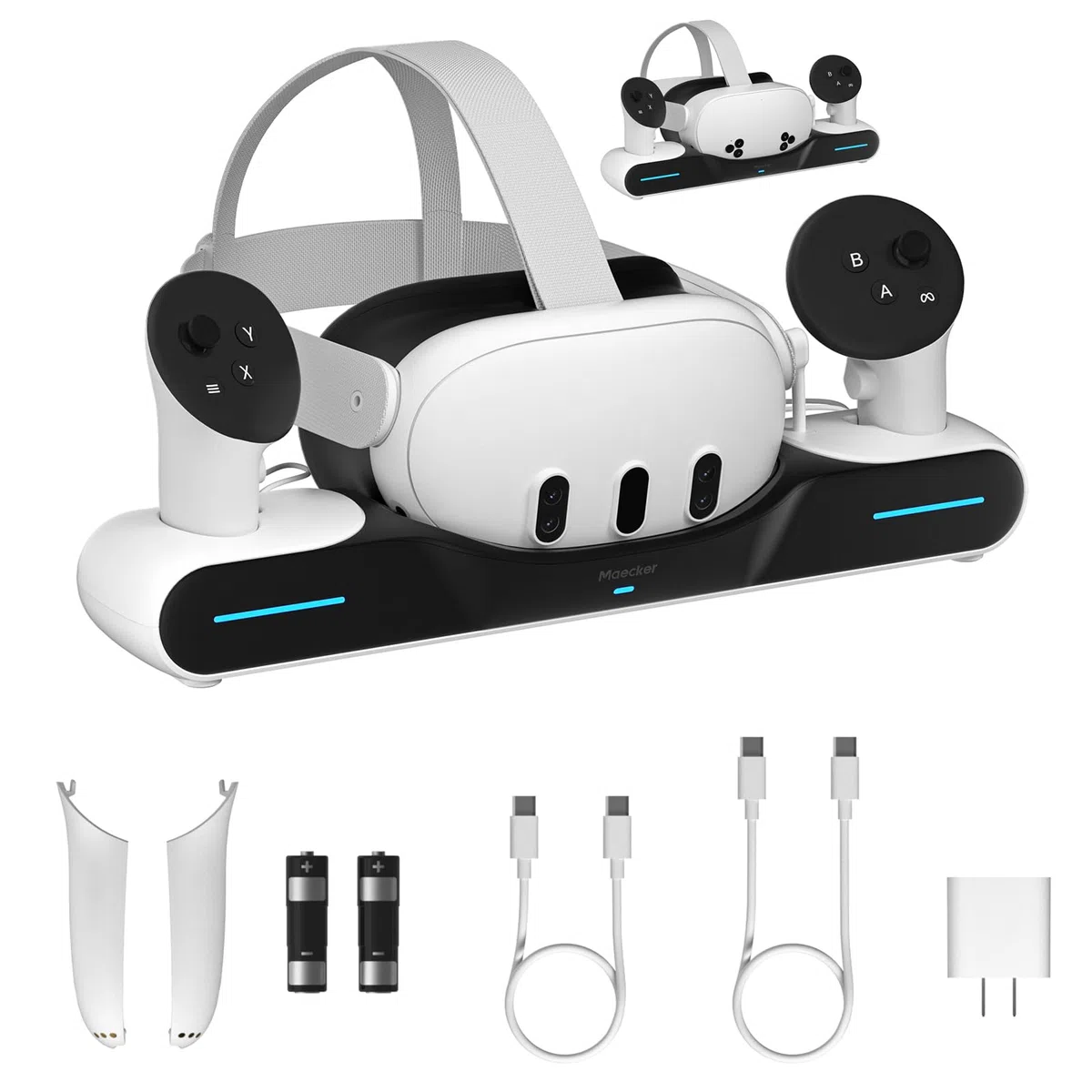 Maecker Stacja Ładowania Magnetyczna Meta Quest 3/3S Dock