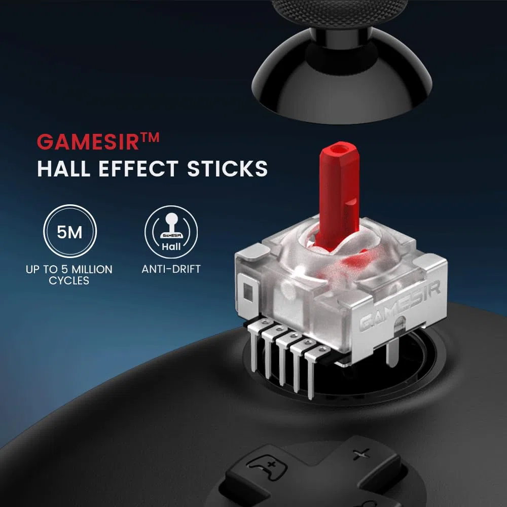 GameSir G7 HE Wired Controller ufficiale per Xbox Series X|S, Xbox One, Windows 10|11, PC con stick ad effetto Hall (Nero)