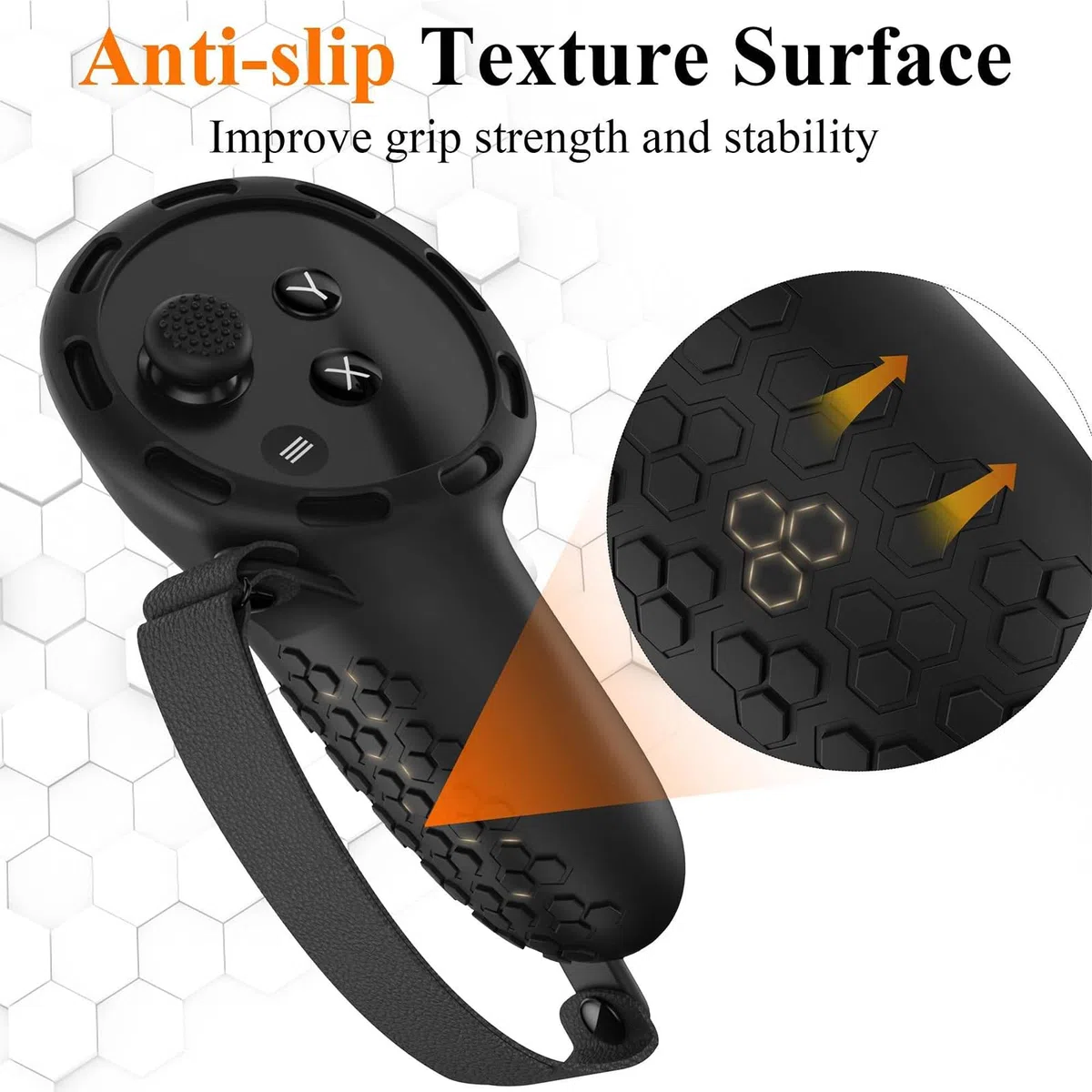 Set di Accessori Protettivi per Meta Quest 3 Silicone, 2 Pezzi Custodia Controller VR