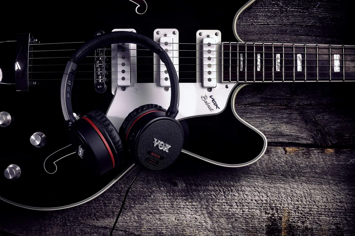 Vox VGH-ROCK Cuffia Chiusa Amplificata per Chitarra Nero