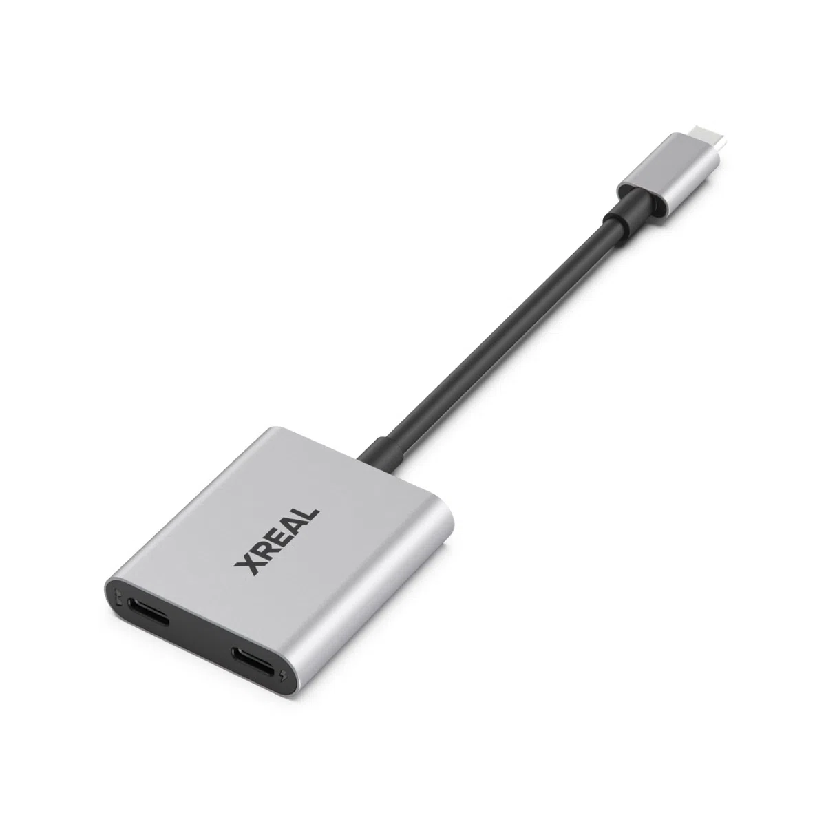 XREAL Hub, Power and Play Adattatore, Alimenta AR Occhiali mentre Ricarica il Dispositivo Sorgente, Come Steam Deck, ROG Ally, Switch, iPhone 15 o Android, Supporta 45W Ricarica Rapida e 120Hz
